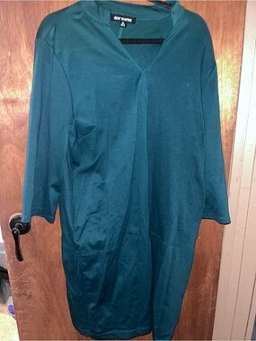 Teal V-Neck dress
